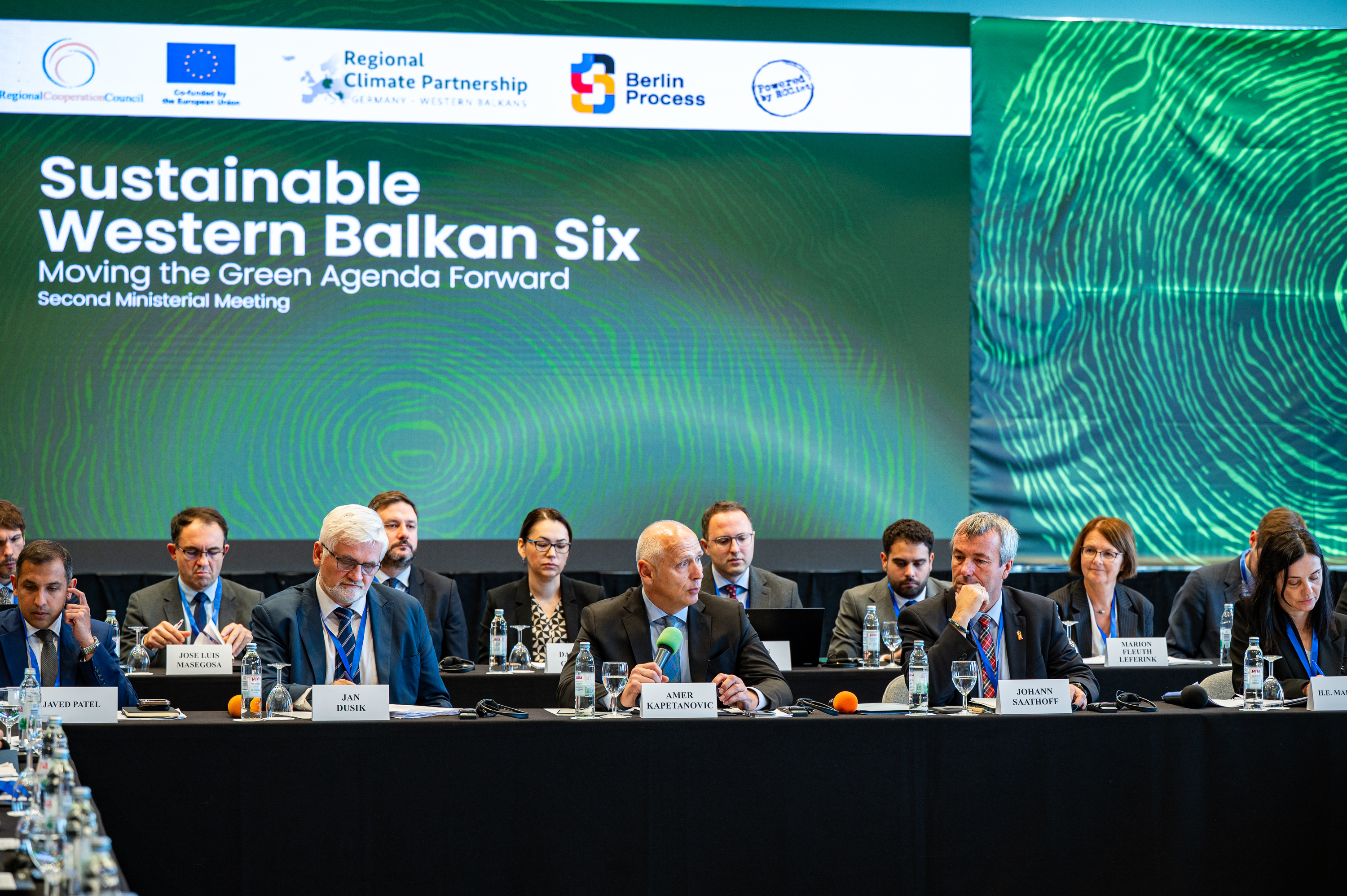 RCC Secretary General Amer Kapetanovic opening Second Ministerial Meeting on the Green Agenda for the Western Balkans took place on 14 October 2025 in Dubrovnik (Photo: RCC/Srdjan Karajica)