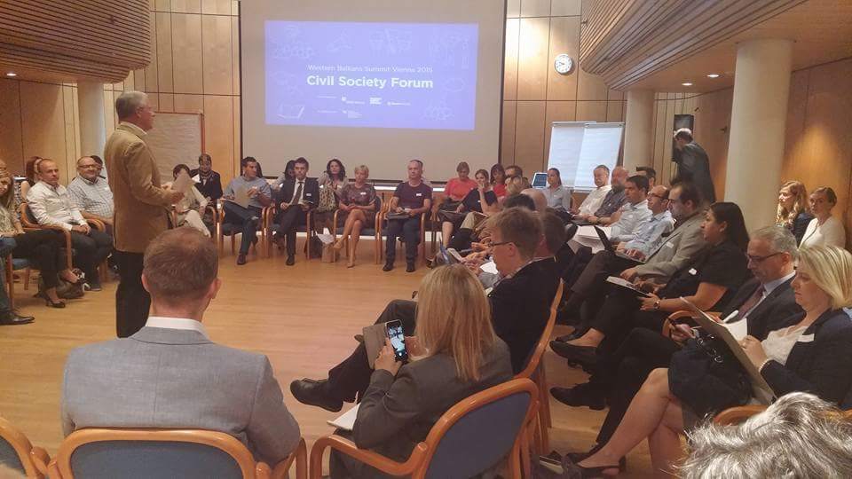 Western Balkans Civil Society Forum takes place in Vienna in 26 August 2015. (Photo: Selma Ahatovic-Lihic)