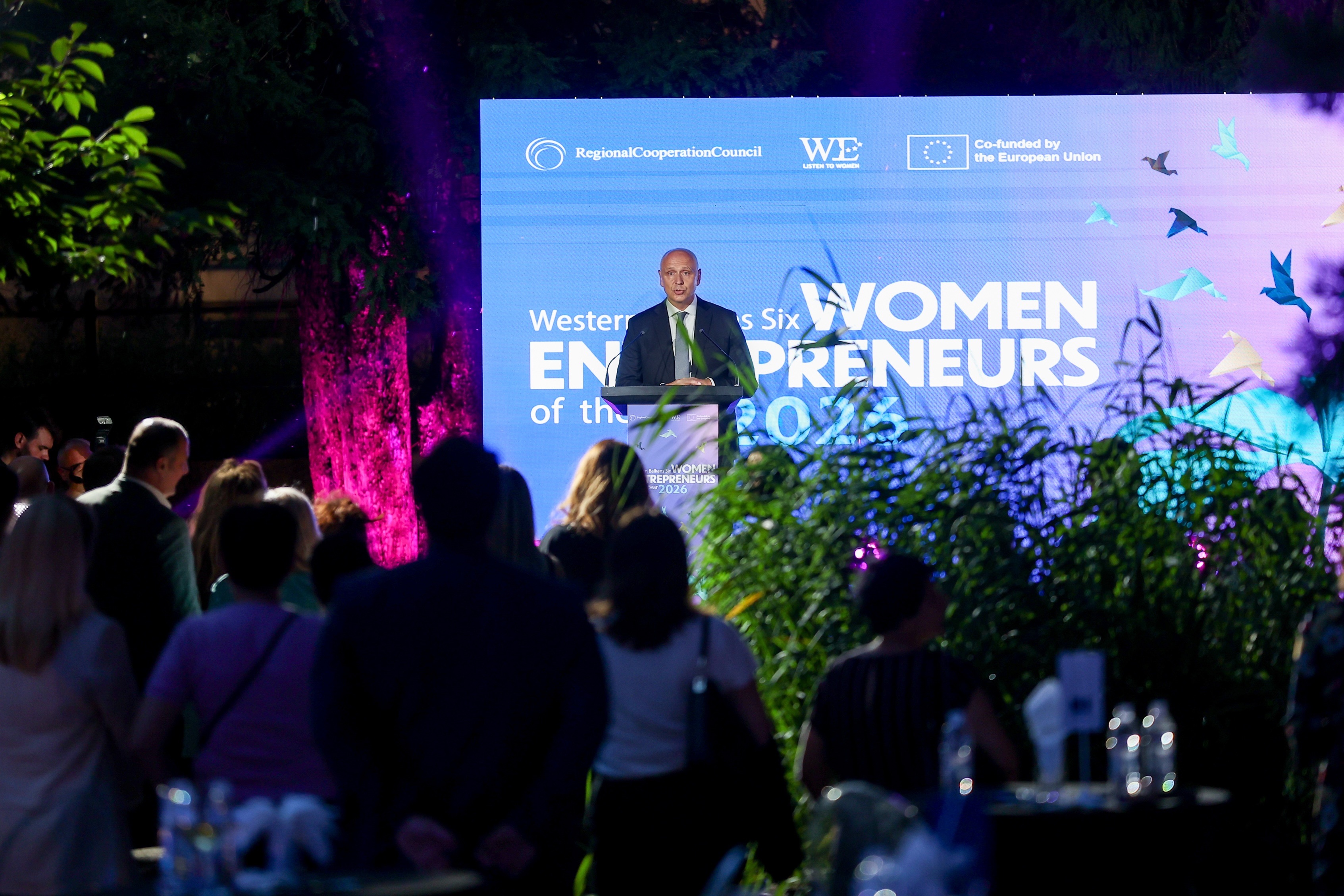 Amer Kapetanović, RCC Secretary General, opened Western Balkans Six Women Entrepreneurs of the Year 2026 ceremony on 30 June 2026 in Sarajevo (Photo: RCC/Armin Durgut)