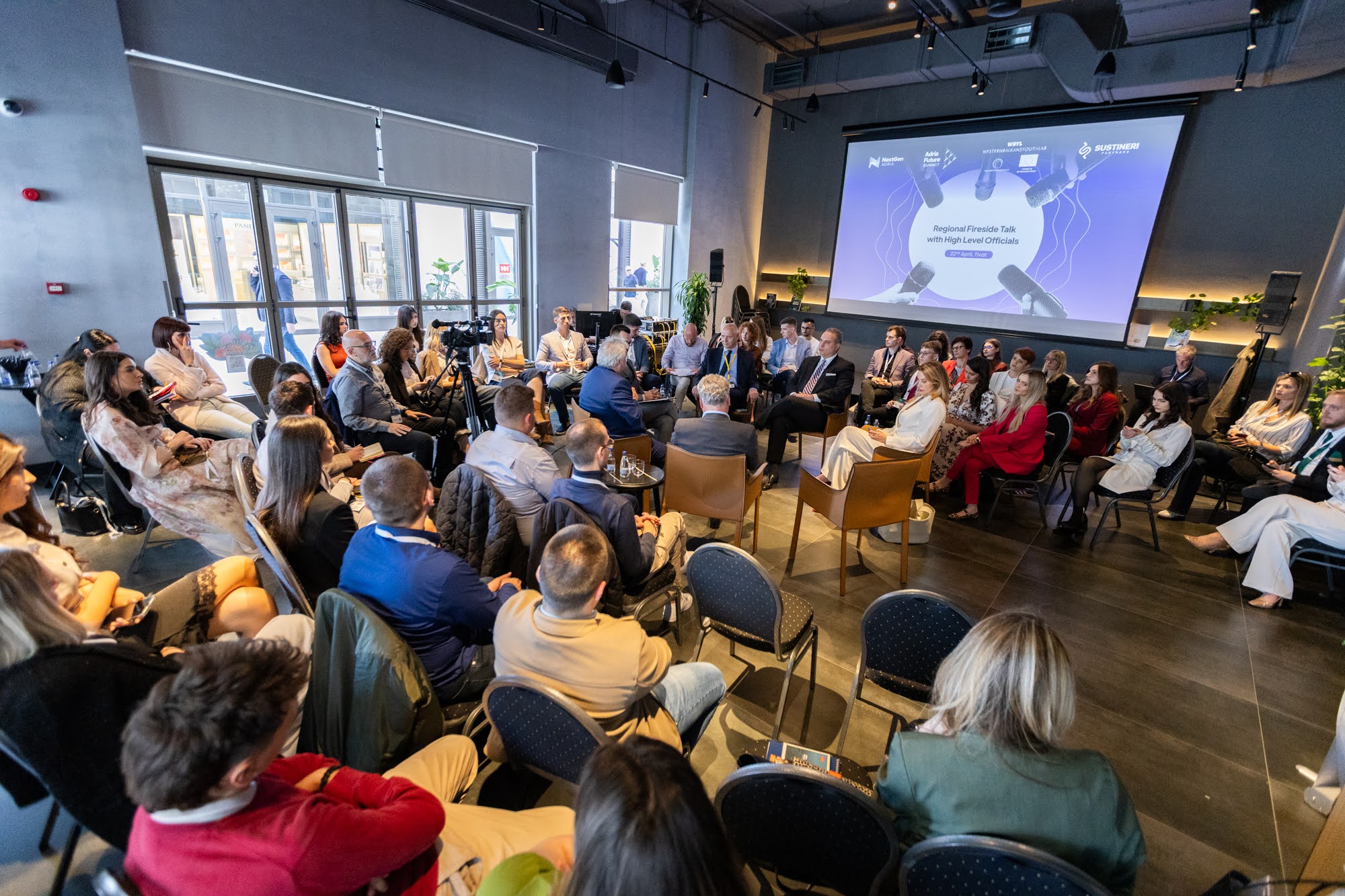 RCC’s EU-funded Western Balkans Youth Lab 2 (WBYL2) held its fifth Fireside Talk with high-level officials at the Adria Future Summit 2026 in Tivat (Photo: RCC/Danilo Papic)