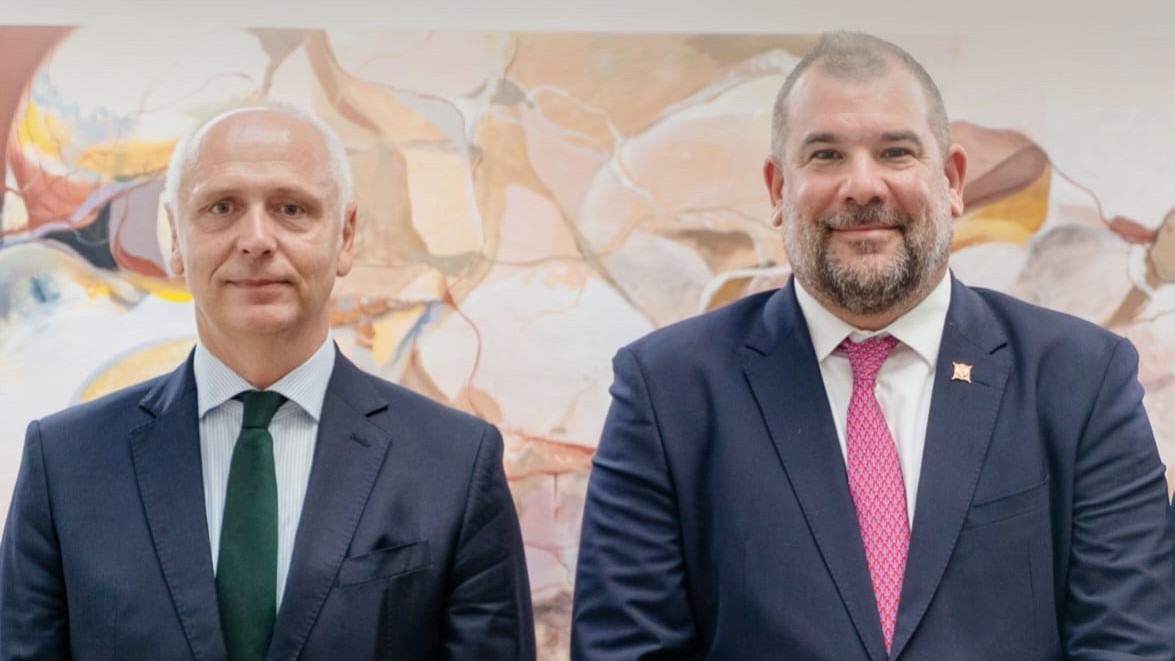 RCC Secretary General Amer Kapetanovic and Minister of Defence of Montenegro Dragan Krapović in Budva on 20 October 2026 (Photo: Bojan Gnjidić, Ministry of Defence of Montenegro)
