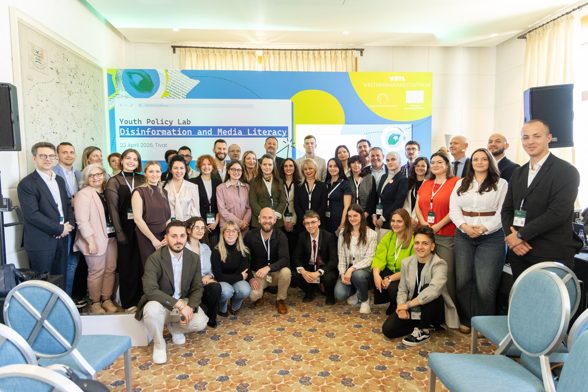 RCC’s EU-funded Western Balkans Youth Lab 2 (WBYL2) organised the Mid-Term Review Conference on Disinformation and Media Literacy on 23 April 2026 in Tivat (Photo: RCC/Danilo Papic)