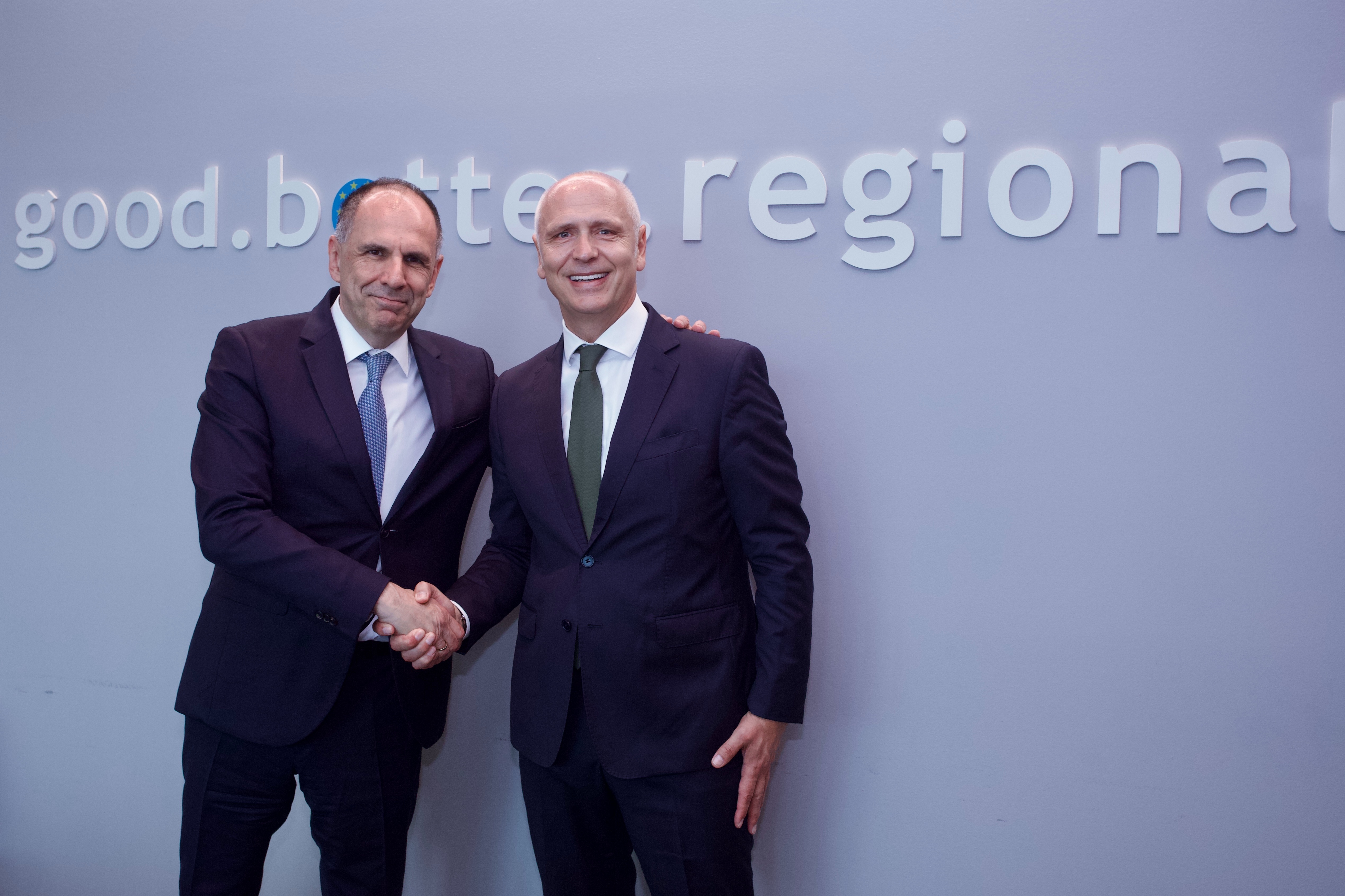 Secretary General of the Regional Cooperation Council (RCC) Amer Kapetanović with Minister of Foreign Affairs of Greece, George Gerapetritis in RCC Headquarters in Sarajevo on 19 June 2026 (Photo: RCC/Jasmin Sakovic)