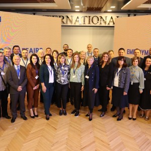 Participants of the ESAP 2 hybrid event Employment and Social Affairs, Tirana, 12-13 2021 (Photo: RCC ESAP2/Ani Media)