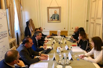 Majlinda Bregu, Secretary General of the RCC in the meeting with Chamber of Investment Forum of the Western Balkan Six in Trieste, 7 March 2019 (Photo: Courtesy of WB6 CIF)    