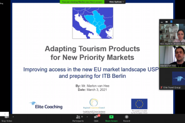 Adapting Tourism Products for New Priority Markets webinars organized by RCC Triple P project and Elite Travel Group