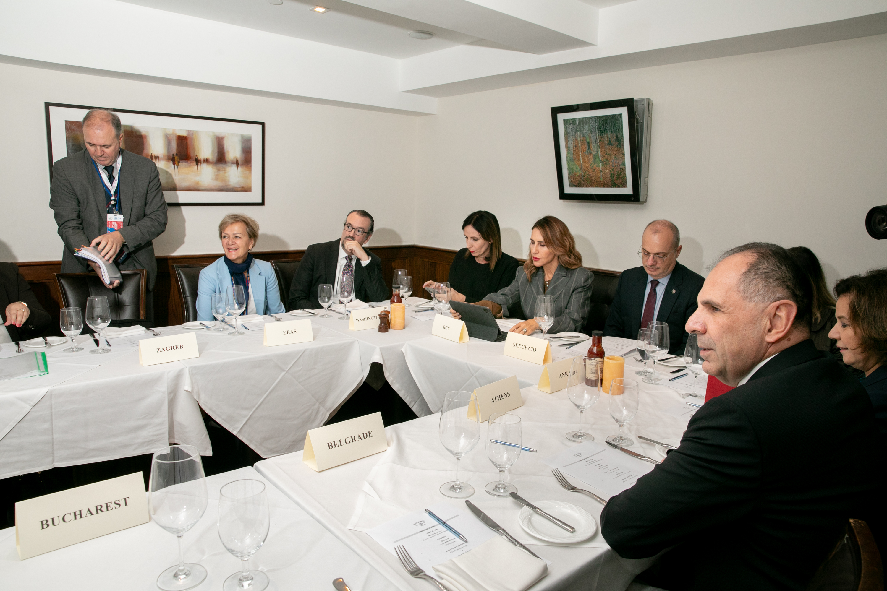 RCC Secretary General Majlinda Bregu hosted SEECP Ministerial Meeting in New York on 26 September 2024 (Photo: RCC/Lydia Lee)