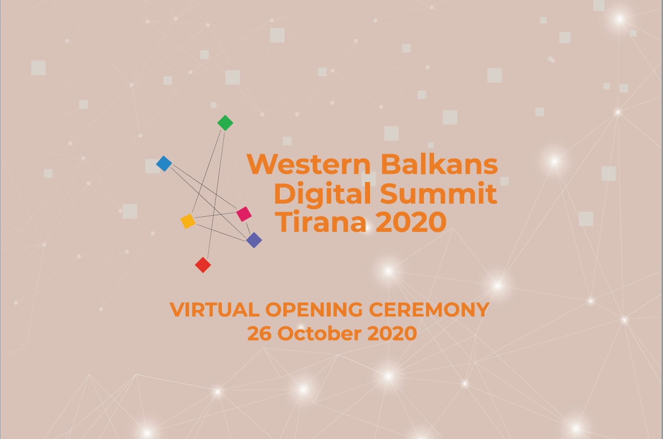 Tirana to host the 3rd Western Balkans Digital Summit, taking place 26 October - 2 November 2020