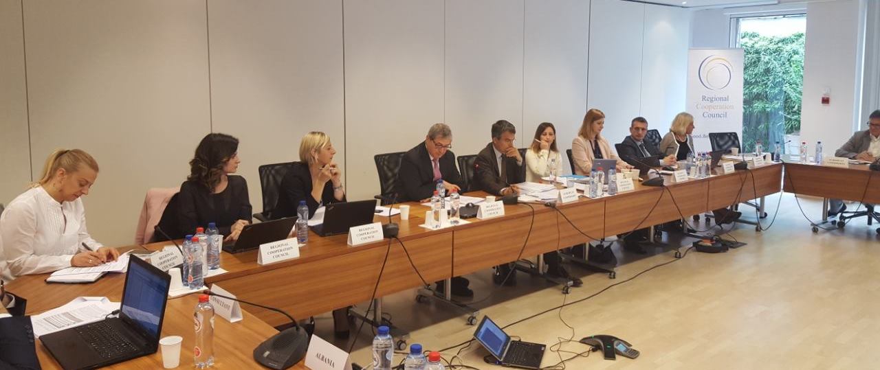 SEE 2020 Monitoring Committee discusses initial findings of the SEE 2020 Strategy Annual Report on Implementation at its 4th meeting in Brussels, 30 May 2017 (Photo: RCC/Nedima Hadziibrisevic)