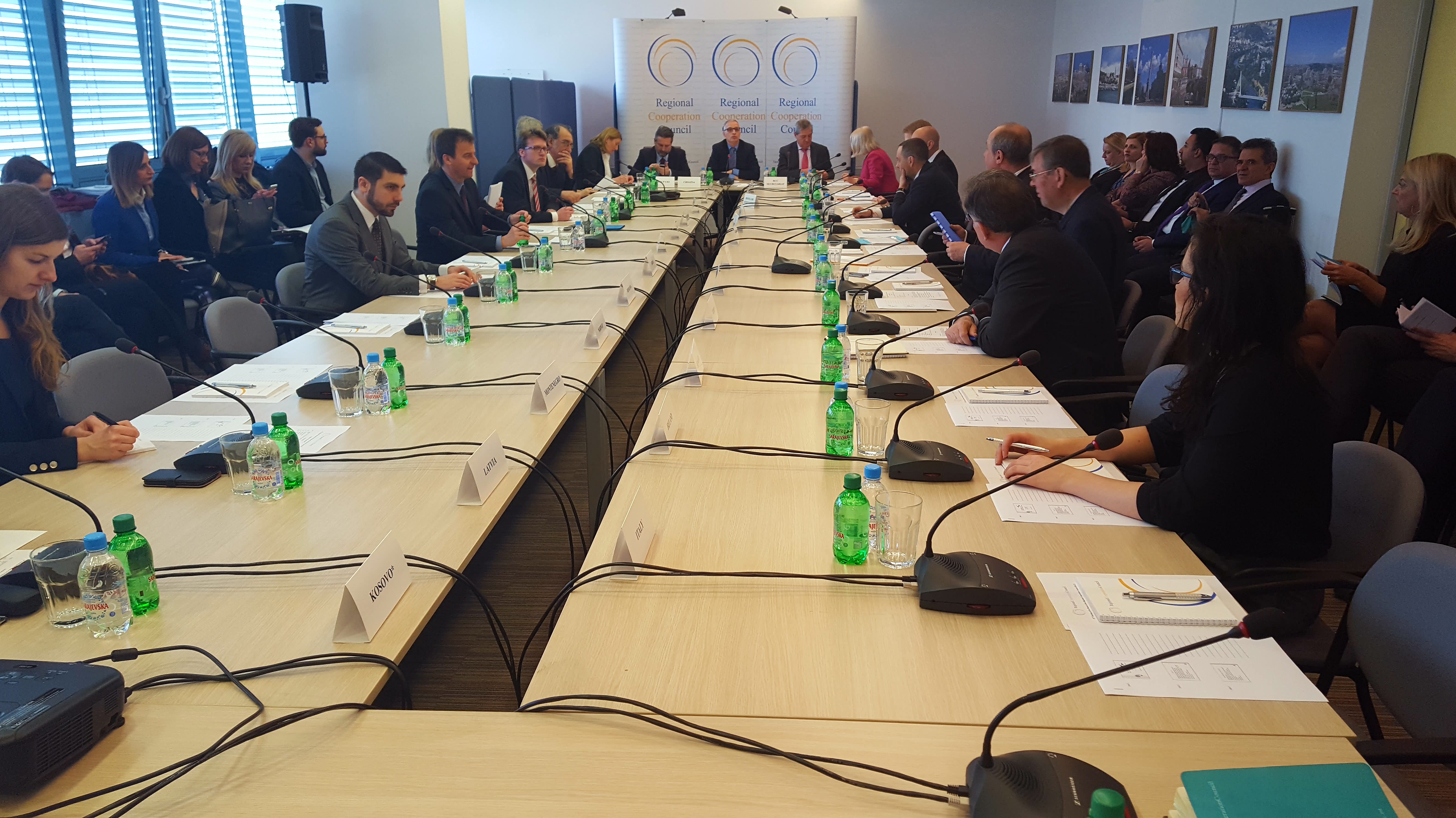 31st meeting of the RCC Board, on 15 March 2017 in Sarajevo, BiH. (Photo: RCC/Selma Ahatovic-Lihic)