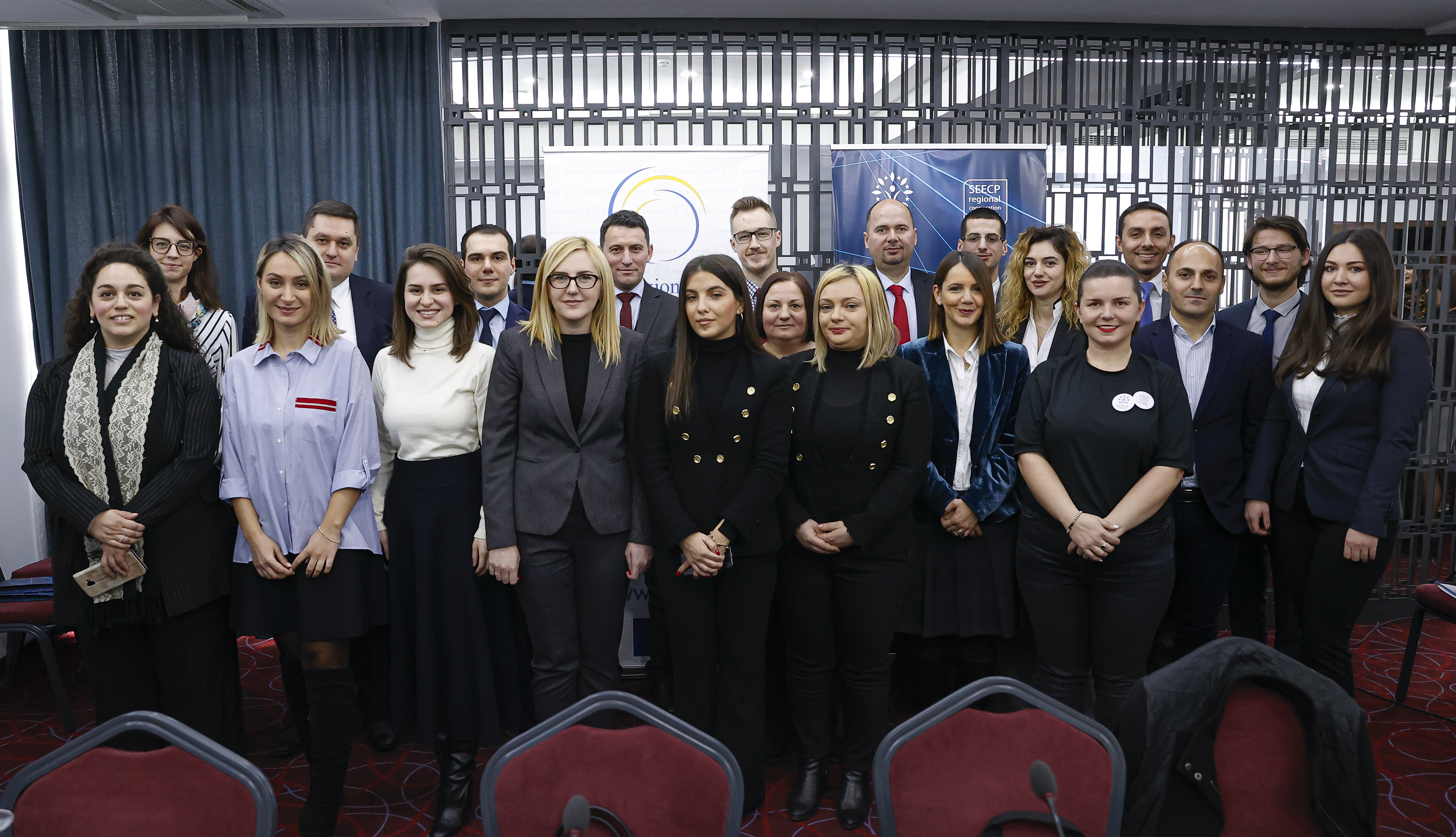Future diplomats, participants of the 4th SEECP Seminar for Young Diplomats, organized by the RCC and the Kosovo’s* Chairmanship of South East Europe Cooperation Process (C-i-O SEECP) in Pristina on 10 february 2020 (Photo: RCC/Valdrin Xhemaj)