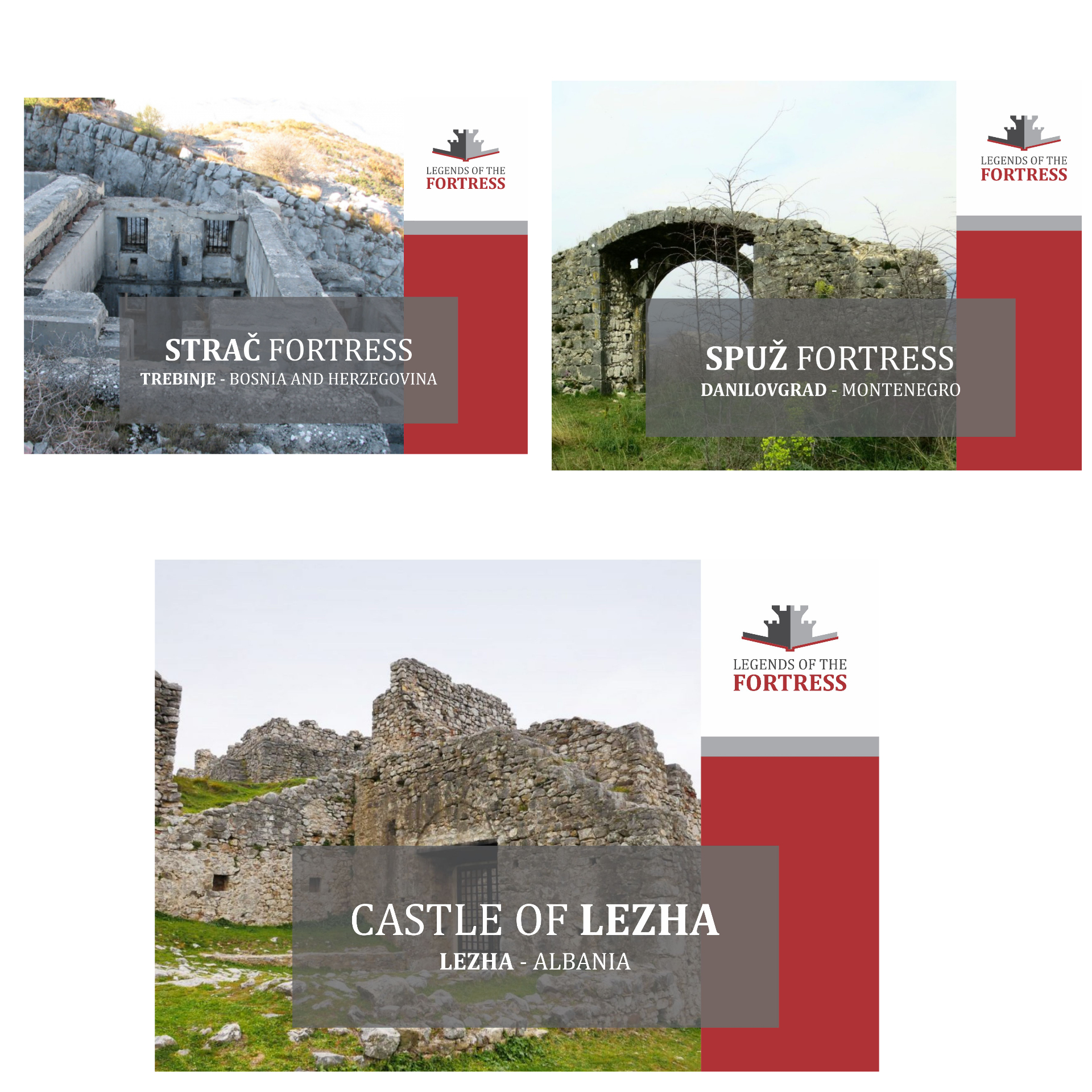 Legends of the Fortress, regional cultural tourism route, includes Caste of Lezhë in Albania, Strač Fortress in Bosnia and Herzegovina, and Spuž Fortress in Montenegro (Photo: Danilovgrad Municipality)