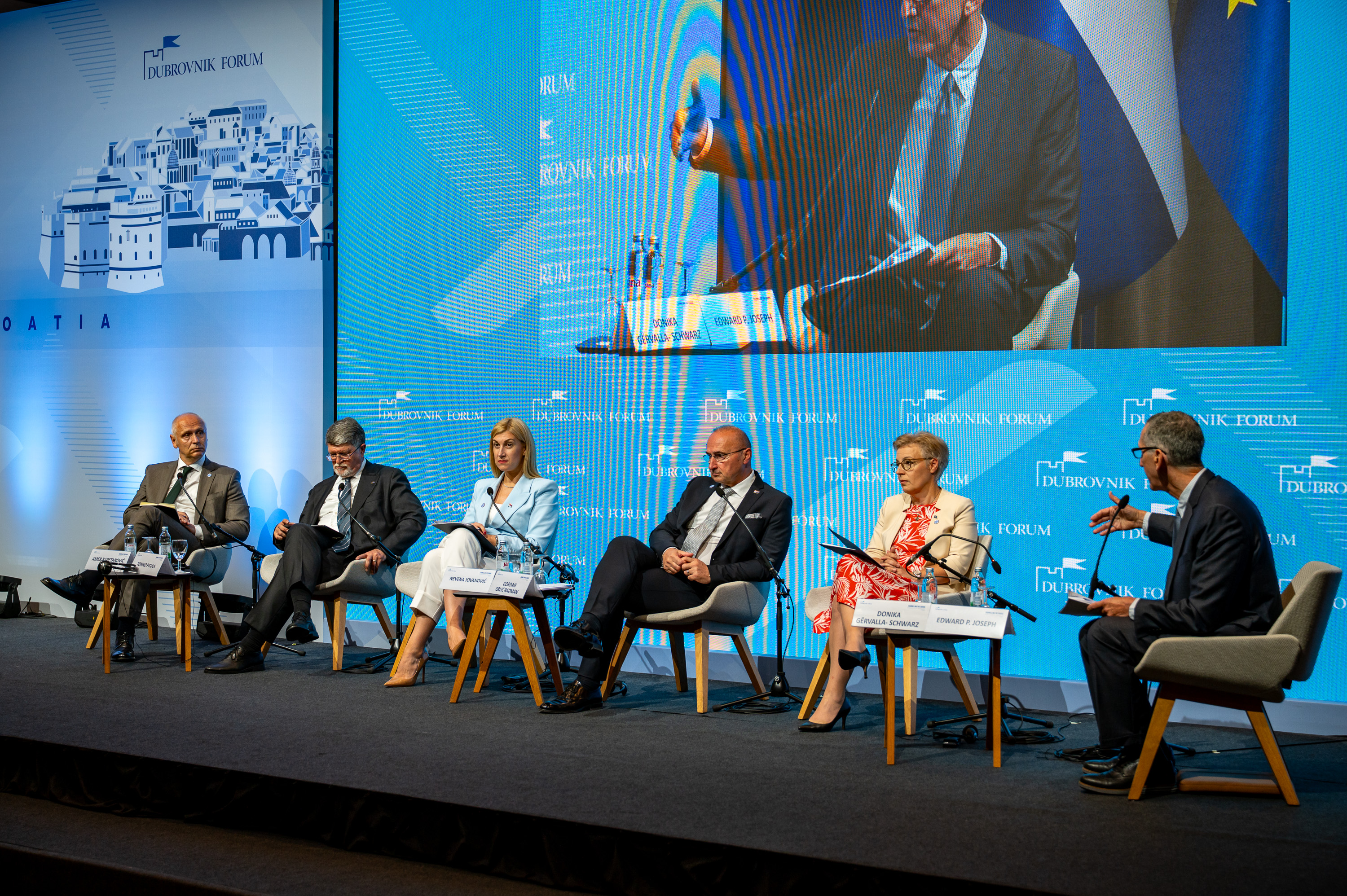 RCC SG Amer Kapetanović took part in the high-level panel discussion “Western Balkans and the Euro-Atlantic Path: Trust, Transparency, Transformation” at the Dubrovnik Forum 2025 held on 12 July 2025 (Photo: RCC/Srdjan Kurajica)