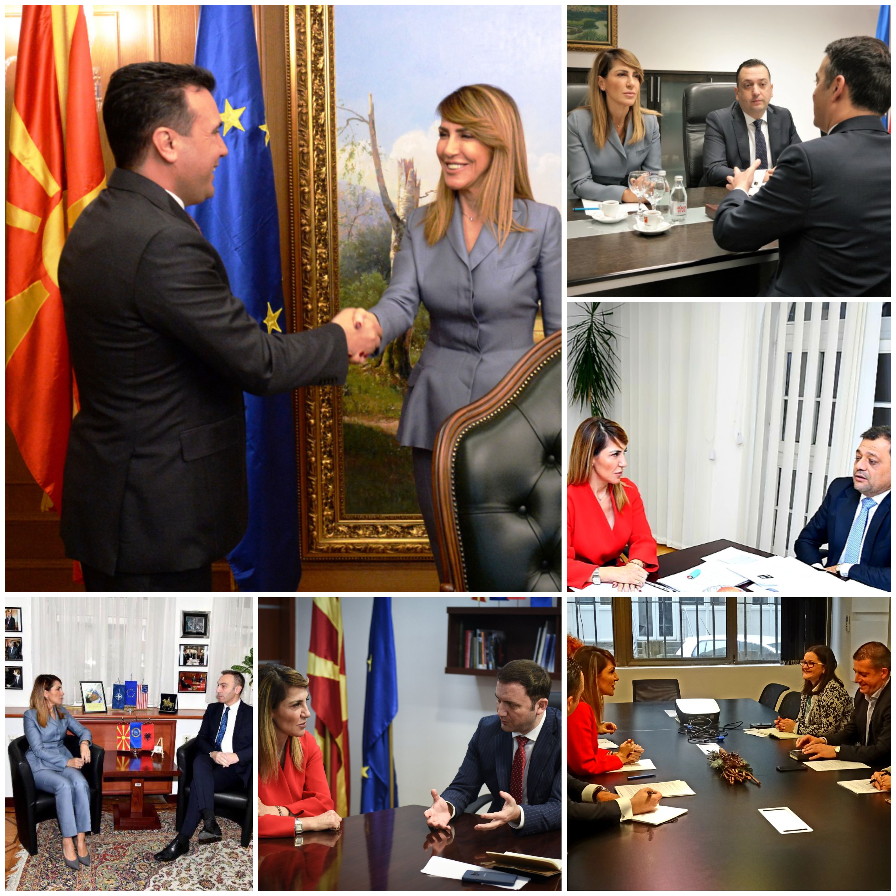 RCC Secretary General Majlinda Bregu meets top officials during her visit to Skopje on 21-22 January 2019 