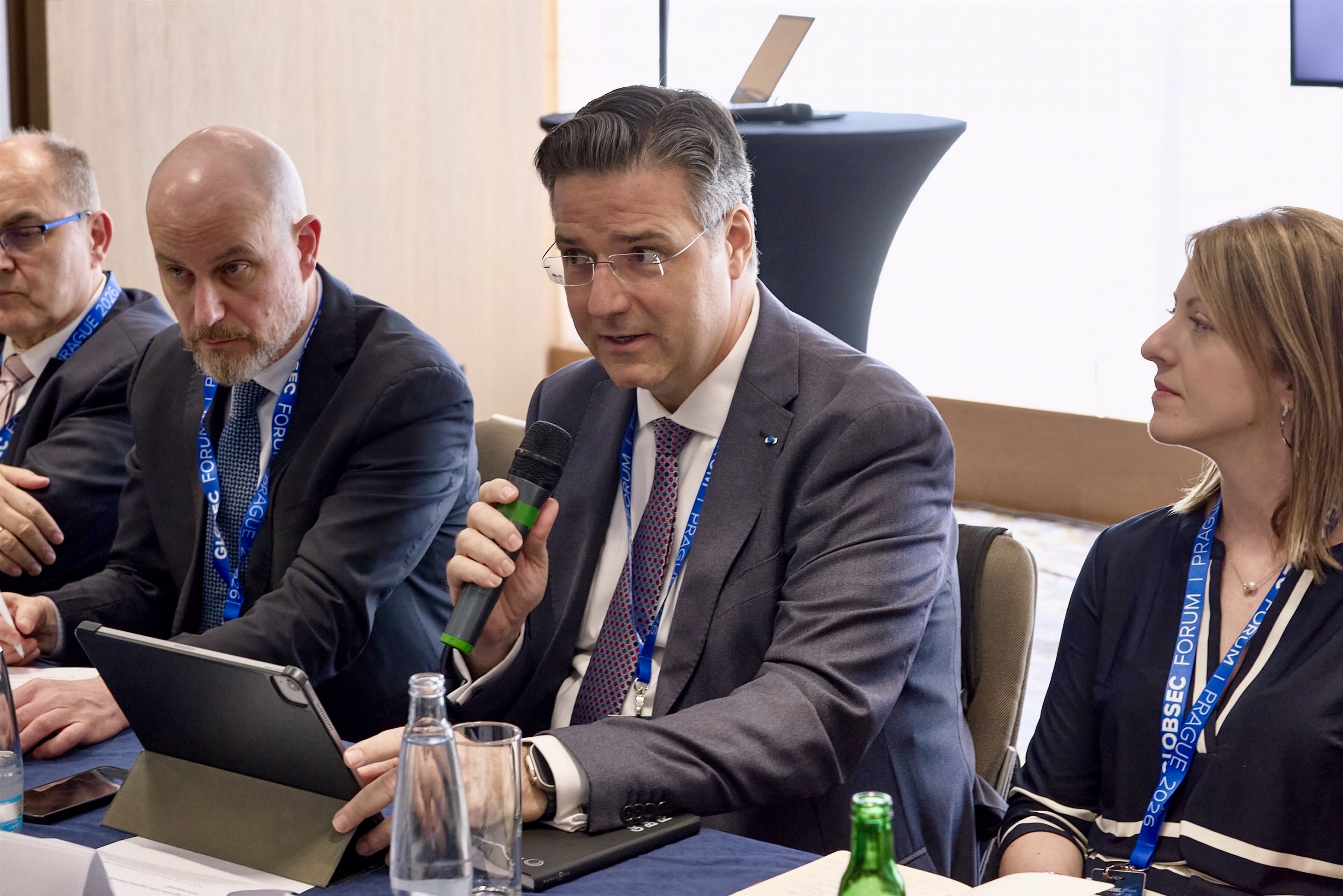 RCC's Head of Political Department Pavle Jankovic at the RCC co-hosted panel on the sidelines of GLOBSEC, in Prague on 22 May 2026 (Photo: GLOBSEC)