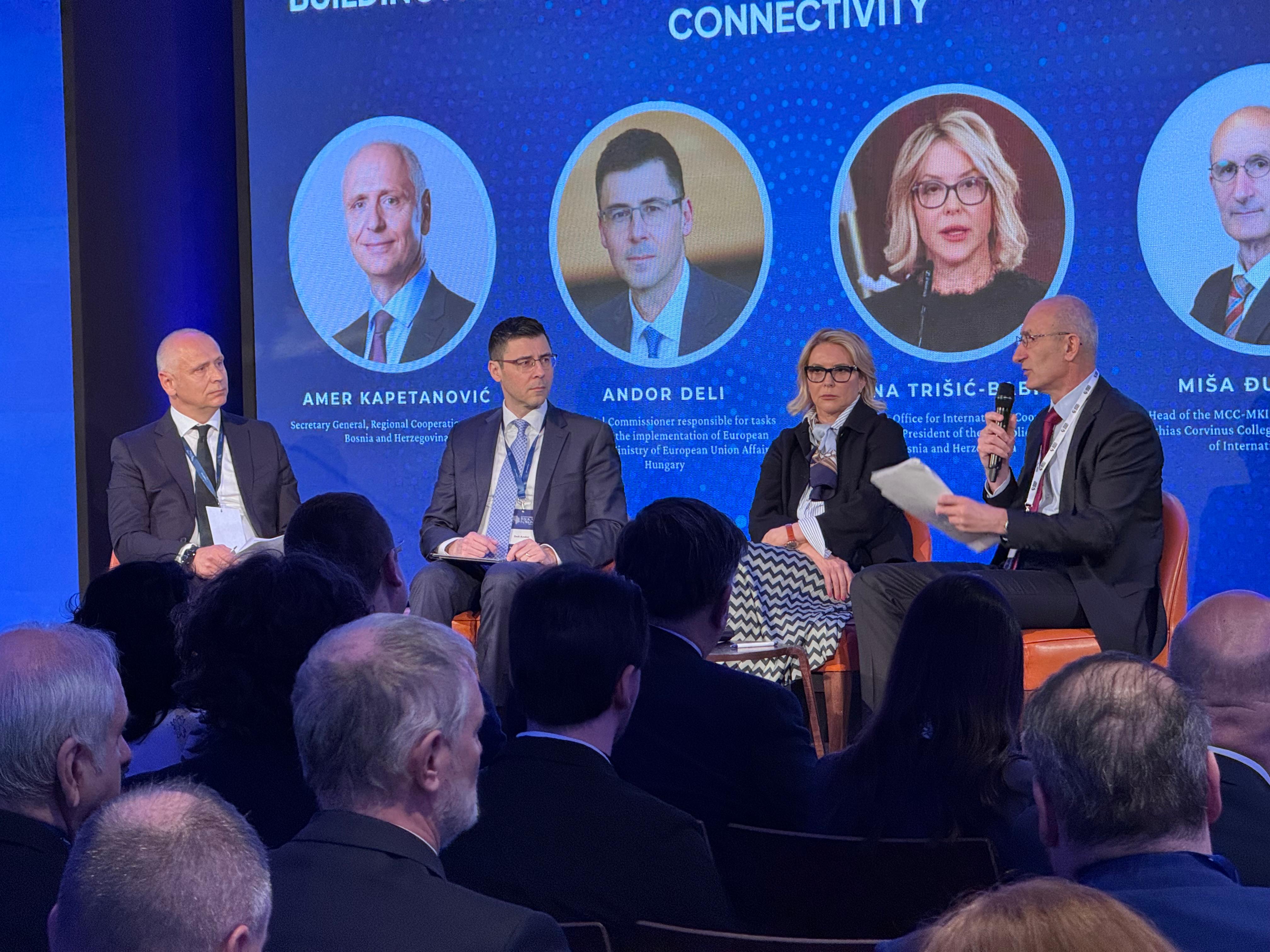 Secretary General of the Regional Cooperation Council (RCC), Amer Kapetanović, participated in the Budapest Balkans Forum 2026 on 10 March 2026 (Photo: RCC/Edin Sabljica)