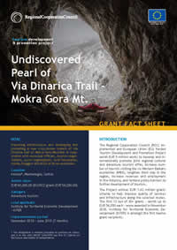 Mokra Gora Mt. - Undiscovered Pearl of Via Dinarica Trail, GRANT FACT SHEET