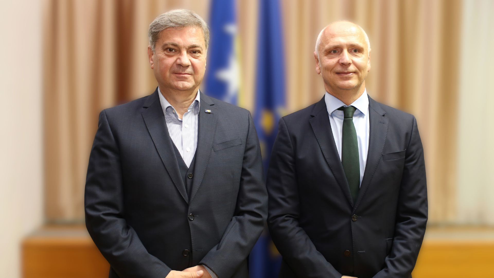 RCC Secretary General Amer Kapetanovic and Chairman of the House of Representatives of the Parliamentary Assembly of Bosnia and Herzegovina, Denis Zvizdic met in Sarajevo on 11 March 2025 (Photo: RCC/Jasmin Sakovic)