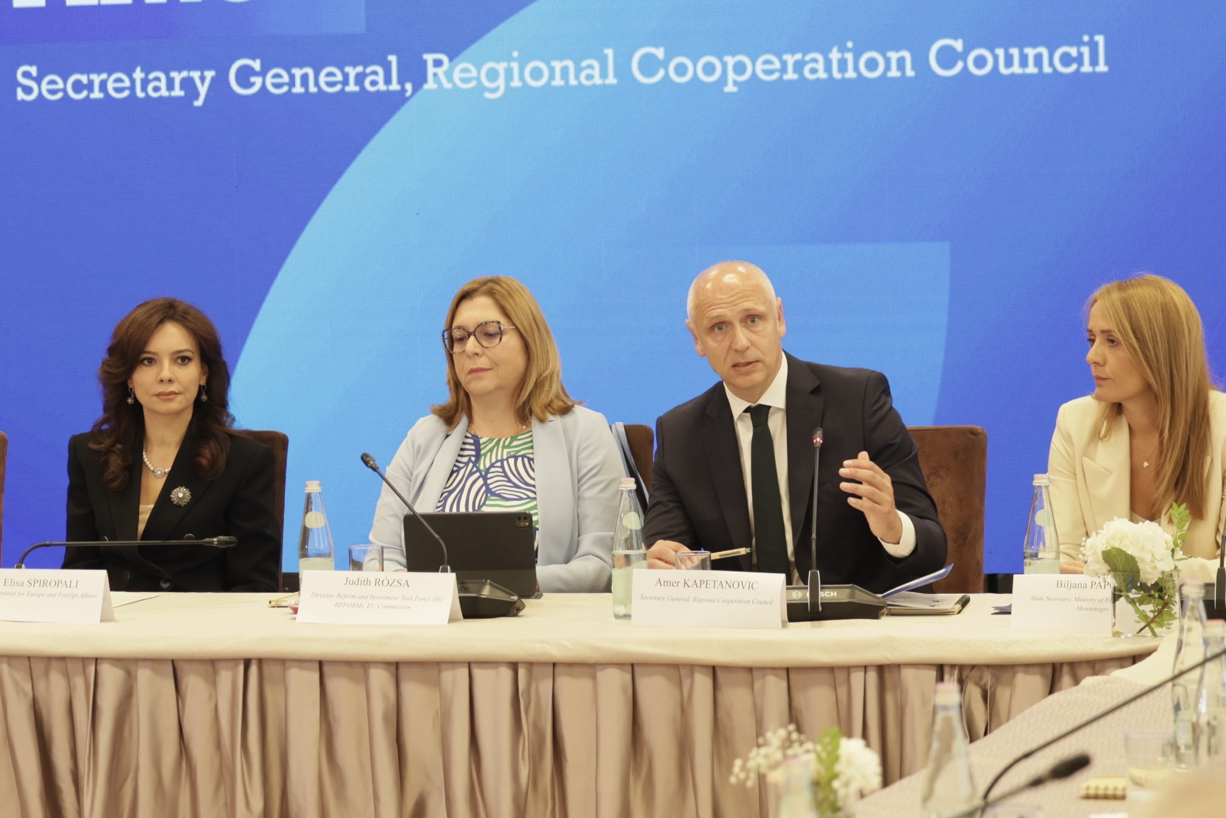 RCC Secretary General Amer Kapetanovic at Tirana Connectivity Forum in Tirana on 17 September 2025 (Photo: RCC/Henri Koci)