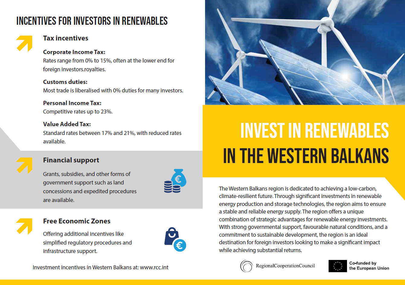 Invest in renewables in the Western Balkans brochure 