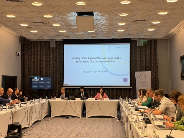 The Regional Cooperation Council (RCC) organised the second meeting of the Regional Working Group on the Green Agenda for the Western Balkans (RWG GAWB) in Podgorica on 14 May 2024 (Photo: RCC)