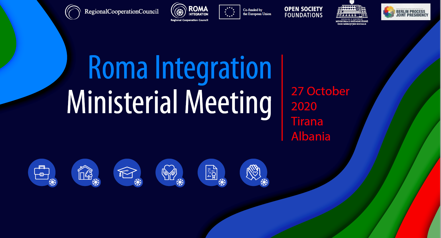 Tirana hosts Ministerial Meeting on Roma Integration on 27 October 2020, with housing, civil registration, data collection & budgeting in focus