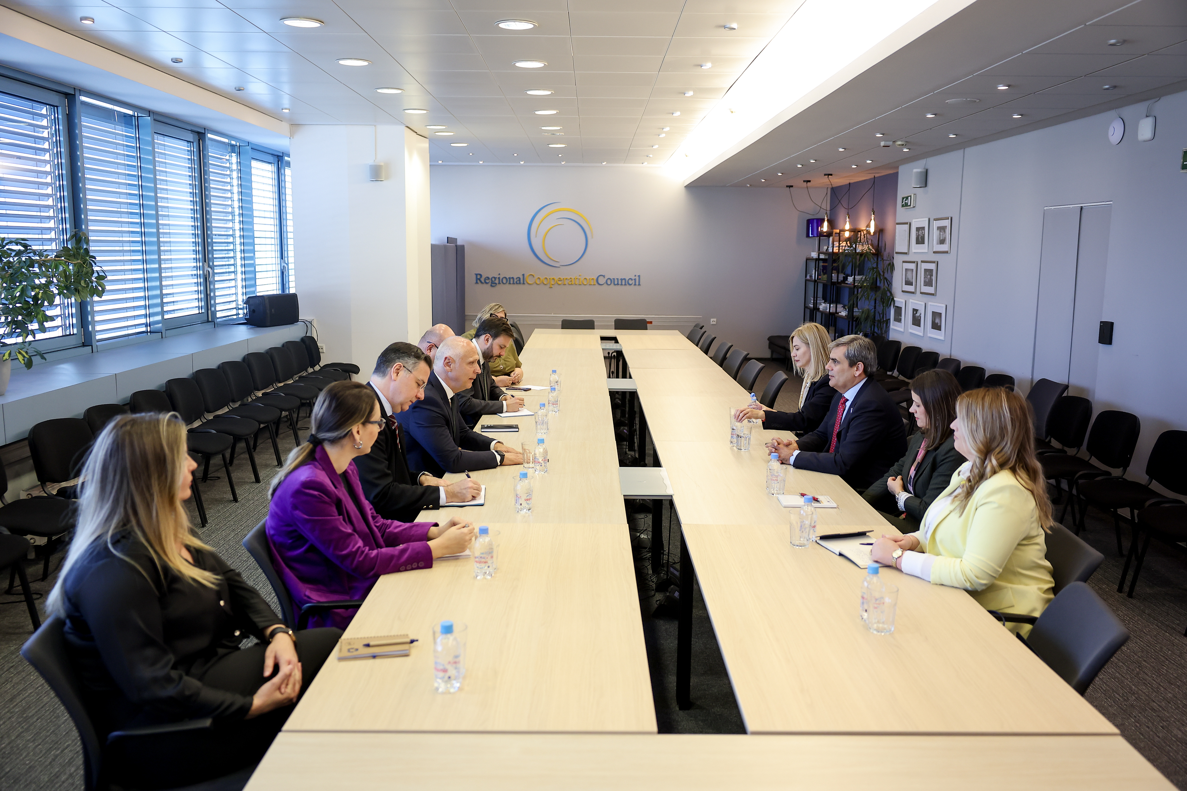 Deputy Prime Minister for International Relations and Minister of Foreign Affairs of Montenegro, Ervin Ibrahimović, visited the Regional Cooperation Council (RCC) headquarters in Sarajevo on 5 November 2025, where he met with RCC Secretary General Amer Kapetanović (Photo: Armin Durgut)