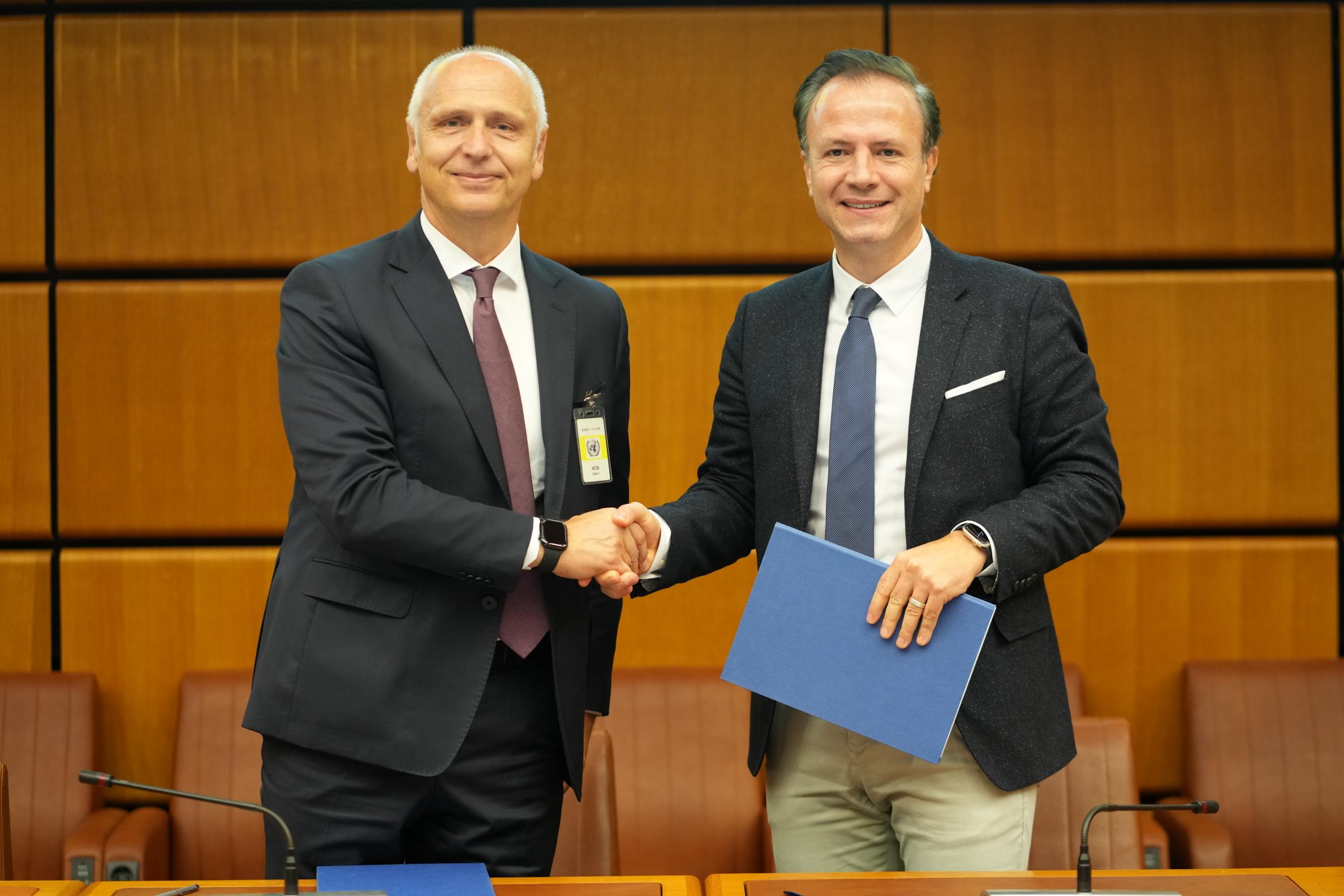 The Regional Cooperation Council and the United Nations Environment Programme (UNEP) signed a Letter of Intent, establishing a framework for enhanced cooperation to support South East Europe in advancing regional environmental and climate priorities (Photo: UNEP)