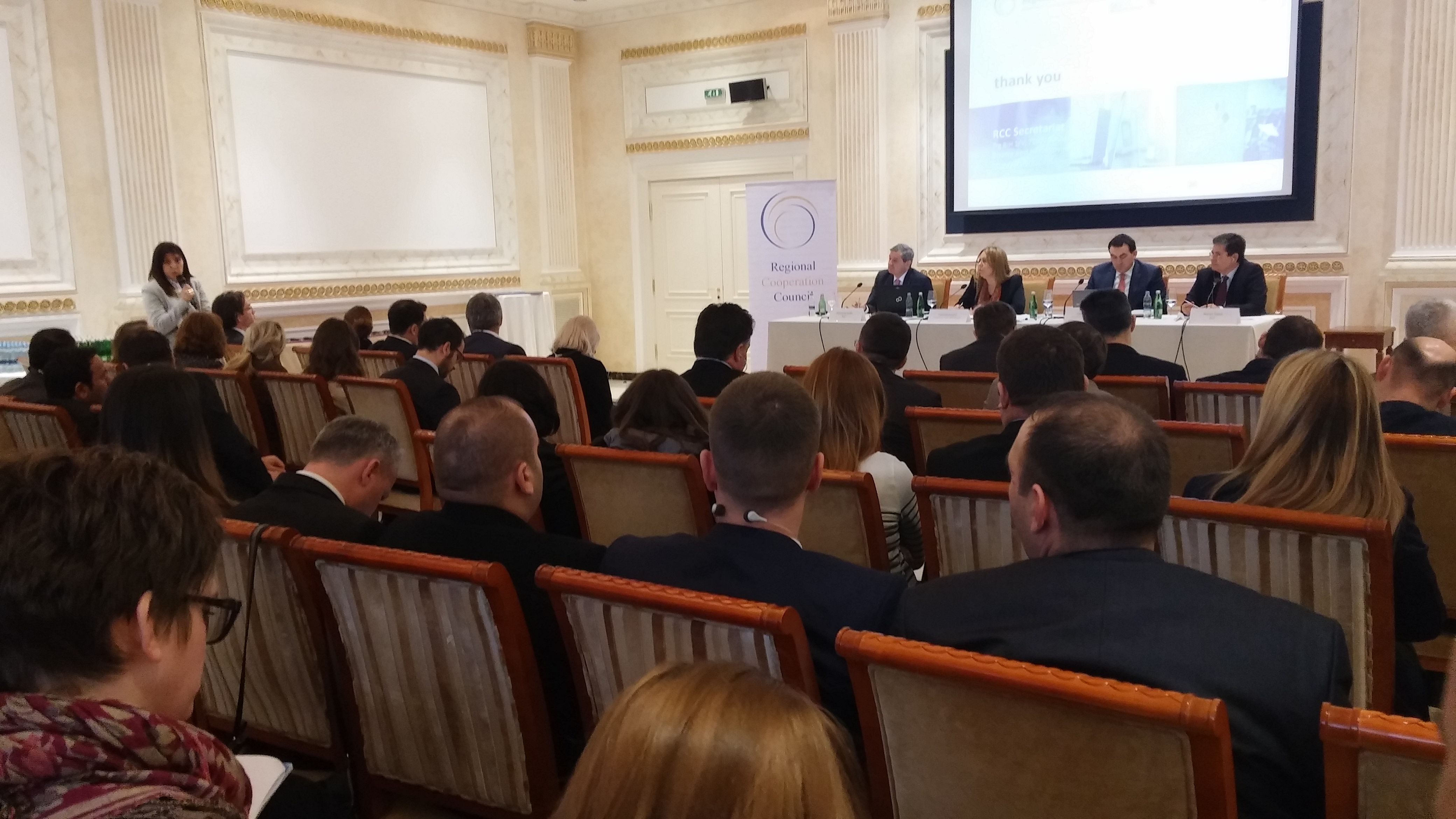 The implementation of the RCC's SEE 2020 strategy, was the focus of the conference in Pristina, organized by the RCC Secretariat in cooperation with the Ministry of Trade and Industry, and the OECD, on 3 February 2015. (Photo RCC/Selma Ahatovic-Lihic)