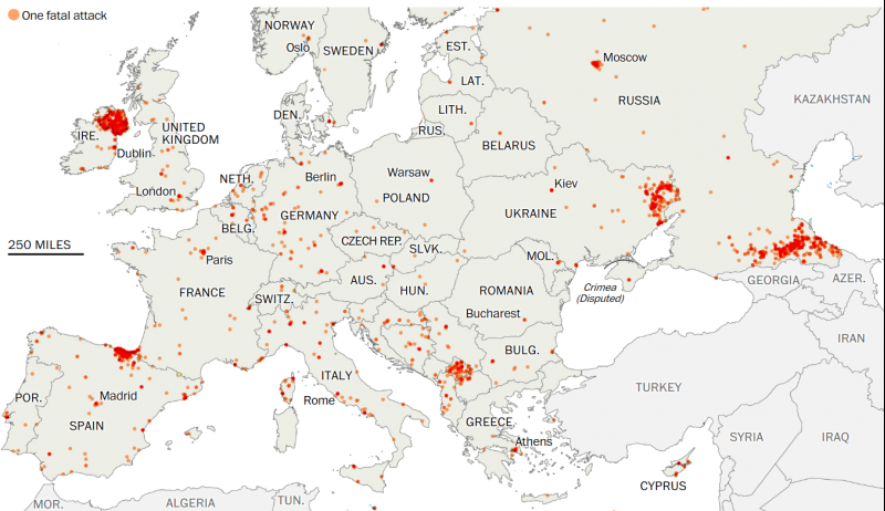 europe map of terror attacks P Cve News europe map of terror attacks