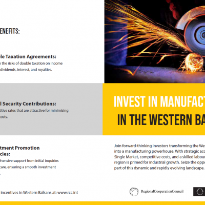 Invest in manufacturing in the Western Balkans brochure