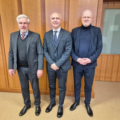 RCC Secretary General Amer Kapetanovic met with Michael Reiffenstuel, Deputy Director for South-Eastern Europe and Niels von Redecker, Head of the Division for Western Balkans of Germany Foreign Office in Berlin on 13 February 2025 (Photo: RCC)