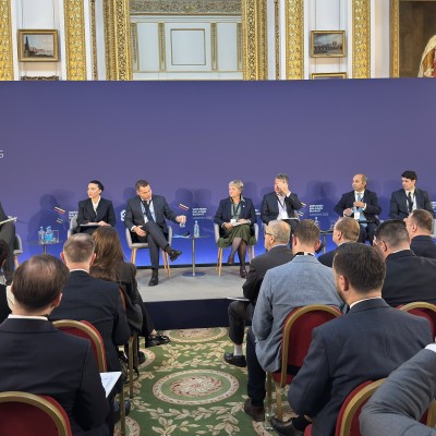 Panel “Investing in the Western Balkans” co-organised by the RCC and the UK Department for Business and Trade and chaired by Agon Nixha, Senior Expert on Competitiveness at the RCC took place within the Economy Ministers’ Meeting of the Berlin Process on 16 October 2025 in London (Photo: RCC/Edin Sabljica)