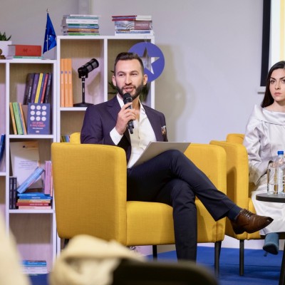 Ognjen Marković, RCC’s WB Youth Lab 2 Team Leader at the opening of Regional Conference on Youth Cultural Cooperation, in Belgrade on 13 November 2024 (Photo: RCC/Nemanja Brankovic)