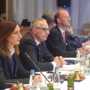The RCC Secretary General Goran Svilanovic takes part in the meeting of Western Balkans (WB) Six Foreign Ministers in Sarajevo on 16 March 2018. (Photo: RCC/Gordana Demser)