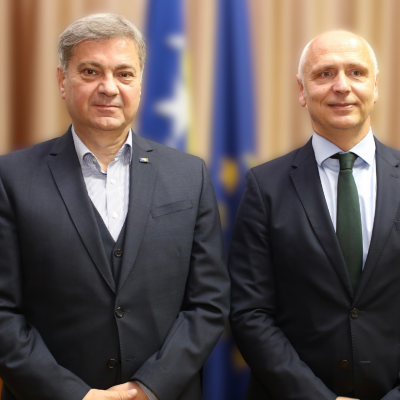 RCC Secretary General Amer Kapetanovic and Chairman of the House of Representatives of the Parliamentary Assembly of Bosnia and Herzegovina, Denis Zvizdic met in Sarajevo on 11 March 2025 (Photo: RCC/Jasmin Sakovic)