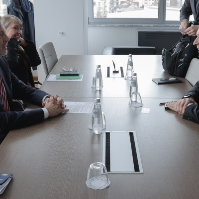 RCC Secretary General Amer Kapetanovic met with EU Special Representative and Head of EU Office, Aivo Orav in Pristina on 13 March 2025 (Photo: RCC/Valdrim Xhemaj)
 