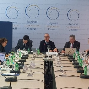 Consultation meeting of Regional Cooperation Council (RCC) and United Nations Development Programme (UNDP) at RCC Secretariat offices in Sarajevo on 22 March 2018 (Photo: RCC/Alma Arslanagic Pozder)