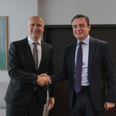 Amer Kapetanovic, Secretary General of the Regional Cooperation Council (RCC) met with Prime Minister Albin Kurti in his official visit to Pristina on 14 March 2025 (Photo: RCC/Valdrin Xhemaj) 