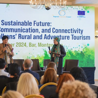 A Sustainable Future: Cooperation, Communication, and Connectivity in the Western Balkans' Rural and Adventure Tourism conference took place on 24-25 October 2024 in Bar, Montenegro (Photo: RCC)