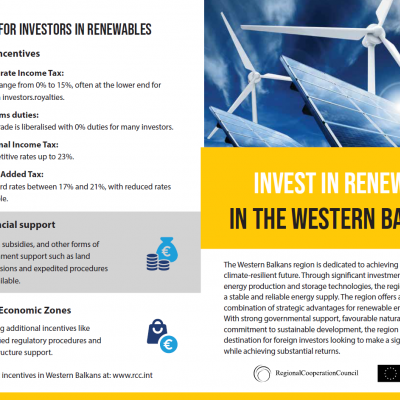 Invest in renewables in the Western Balkans brochure 