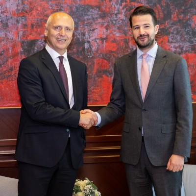 RCC Secretary General Amer Kapetanovic met with the President of Montenegro Jakov Milatovic in his first official visit to Montenegro, in Podgorica on 30 January 2025 (Photo: RCC/Danilo Papic)