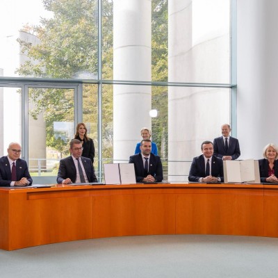 10th Berlin Process Summit which took place on 14 October 2024 in Berlin marked by signing new phase of the Common Regional Market Action Plan by Western Balkans Six leaders (Photo: RCC)