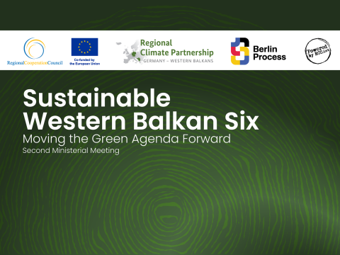 Second Ministerial Meeting on the Green Agenda for the Western Balkans Six taking place in Dubrovnik on 14-15 October 2025 (Design: RCC/Sara Miftari)