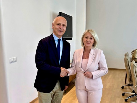 RCC Secretary General Amer Kapetanovic met with Borjana Kristo, Chairwoman of the Council of Ministers of Bosnia and Herzegovina in Sarajevo on 3 July 2025 (Photo: RCC)