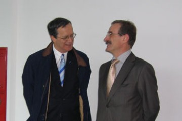 RCC and OSCE Secretary Generals, Hido Biščević (right) and Marc Perrin de Brichambaut, respectively, met in Sarajevo to discuss priority areas of cooperation, 17 March 2008. (Photo RCC/Sead Filipović)