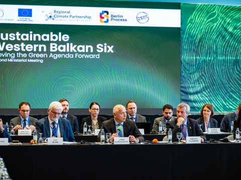 RCC Secretary General Amer Kapetanovic opening Second Ministerial Meeting on the Green Agenda for the Western Balkans took place on 14 October 2025 in Dubrovnik (Photo: RCC/Srdjan Karajica)