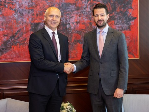 RCC Secretary General Amer Kapetanovic met with the President of Montenegro Jakov Milatovic in his first official visit to Montenegro, in Podgorica on 30 January 2025 (Photo: RCC/Danilo Papic)