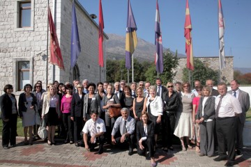 Participants of the first regional training of education inspectors held in Danilovgrad, Montenegro, on 5-6 October 2011. (Photo: Courtesy of Regional School for Public Administration)