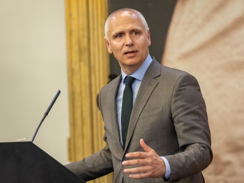RCC Secretary General Amer Kapetanovic opening the 10th edition of the Western Balkans Civil Society Forum, in Budva on 13 May 2025 (Photo: RCC/Danilo Papic)